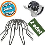 Yaprak Tutucu Ahtapot Oluk Gideri Pislik Tutucu Ahtapot Yaprak Tutucu Ø70-100 Pimaş Boru Süzgeç 2 Adet