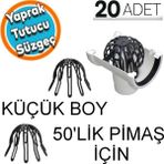 Yaprak Tutucu Ahtapot Oluk Gideri Pislik Tutucu Q50 Lik Pimaş Için 20 Adet Küçük Boy