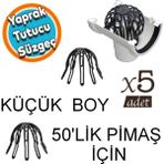 Yaprak Tutucu Küçük Boy Ahtapot Oluk Gideri Pislik Tutucu Ahtapot Yaprak Tutucu Ø50 Lik Pimaş Için 5 Adet