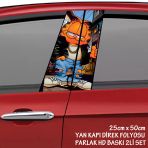 Yaramaz Sokak Kedisi Oto Sticker - Yeni Nesil Hd Baskı Kalitesi Araba Kapı Direkleri Kaplama Folyosu - Tuning Modifiye Aksesuar