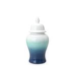 Yaratıcı Degrade Renk Mavi Seramik Çiçek Vazoları Çin Geleneksel Zencefil Kavanoz Vazo Çin Tarzı Antika Porselen Vazo, Tek Renk-G18xY36cm,One Color-W18xH36cm