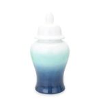 Yaratıcı Degrade Renk Mavi Seramik Çiçek Vazoları Çin Geleneksel Zencefil Kavanoz Vazo Çin Tarzı Antika Porselen Vazo, Tek Renk-G24xY48cm,One Color-W24xH48cm