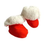 Yardenfun 1 Çift Pamuklu Ayakkabılar Noel Santa Patik Yenidoğan Çorap Çizmeler Bebek Bebek Terlikleri Sıcak Bebek Çorap Ayakkabı Yumuşak Polar Patik Kız Terlik Şerpa Yürüteç Rahat Yeni Doğan