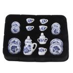 Yardenfun 15 Mini Seramik Seti Mini Çaydanlık Çatal Kaşık Bıçak Takımı Ev Dekorasyonu Retro Mobilya Retro Demlik Takım Elbise Mini Mobilya Çay Bardağı Oyuncak Bebek Evi Oyun Sahne