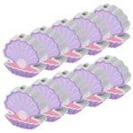 Yardenfun 20pcs Deniz Kabuğu Şeklindeki Boncuklar Zanaat Boncuklar Cazibe Boncukları Ev Dekorası Için Ahşap Boncuklar DIY Bileklik Kolye Takı