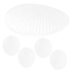 Yardenfun 5 Adet Dumpling Tepsisi Tatlı Tepsisi Dumpling Tutucusu Kolay Temizlenebilir Servis Tahtası Dumpling Perdesi Kahvaltı Pişirme Börek Kurabiye Şeffaf