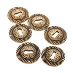 Yardenfun 6 Adet Vintage Anahtar Deliği Şifonyer Dolap Çekmece Dekoratif Eklentileri Için Retro Stil Çinko Alaşımlı Plaka