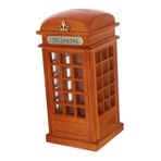 Yardenfun Ahşap Kumbara Çocuklar Için Telefon Kulübesi Büyük Kumbara Telefon Kulübesi Kumbara Telefon Kumbara Eski Telefon Kumbarası