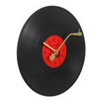 Yardenfun Vinil Plak Duvar Saati - Oturma Odası İçin Dekoratif Saat - Ev Dekorasyonu İçin Benzersiz