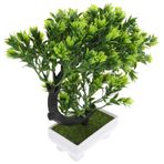 Yardenfun Yapay Çiçek Bonsai Bitki Dekoru Sahte Yeşil Bitki Saksılı Ev Düğün Partisi Dekorasyonu Için