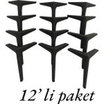 Yaren Home Dizayn Metal Koltuk, Kanepe, Dolap, Berjer, Tv Ünitesi Ayağı 20 cm 12 Adet - Beyaz - 20 cm/12 adet