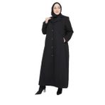 YAREN KADIN KIŞLIK KAŞE MANTO SİYAH 56