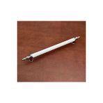 Yaren Metal Inci Kombin Lüks Modern Dolap Çekmece Kulpları 128 Mm Krom-Beyaz (12,8 Cm)-2 Adet