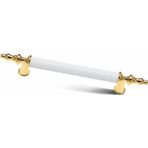 Yaren Metal Inci Kombin Lüks Modern Dolap Çekmece Kulpları 160 Mm Beyaz Altın(16 Cm)-Adet Fiyatidir