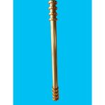 Yaren Metal Polimer Boncuk Halka Modern Dolap Çekmece Kulpları (160 mm ) Altın-Altın-10 Adet