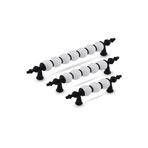 Yaren Metal Polimer Boncuk Lüks Modern Dolap Çekmece Kulpları (192 Mm ) Siyah Boncuk(19,2 Cm)-2 Adet