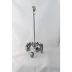 Yaren Style Kristal Taşlı Kağıt Havluluk 35x13 – Gümüş Renk, Lüks Metal, Tezgah Üstü Mutfak/Banyo, Standart Rulo Peçetelik