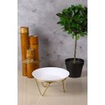 Yaren Style Lüks Metal Gold Ayak, Dekoratif Pasta Kek Meyve Sunumluk Servis Yükseltici, Saksialtı fanus ayagi