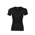 Yaren Tuhafiye 6 Adet Fanila Siyah 356 Yıldız Erkek Likralı Derin V Yaka T-Shirt