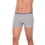 Yaren Tuhafiye 6 Adet Short Gri 367 Yıldız Erkek Likralı Formen Boxer