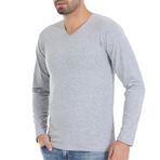 Yaren Tuhafiye Fanila Gri 352 6 Adet Yıldız Erkek Likralı Uzun Kollu T-Shirt