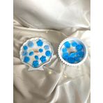 Yarence Design İstiridye Mum Çiçek Serisi 2'li Set | Soya Mum | Hediyelik | HandMade| Aromaterapi (Mavi)