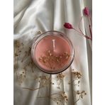 Yarence Design Kokulu El Yapımı %100 Vegan ve Organik Özel Günler İçin Uygun Cam Kavanozda Soya Mum, Uzun Süre Yanmaya Uygun Pamuk Fitil | Meditasyon , Çakra , Hediyelik (Çilek (Strawberry), Çiftli (Double))