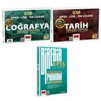Yargı 2026 KPSS Coğrafya Harita Tablo ve Grafiklerle +5 Deneme & KPSS Tarih Akılda Kalan Pratik Tablo ve Şemalarla & KPS
