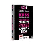 Yargı 2026 Kpss Lise Ön Lisans Efsane Yaprak Test Yargı Yayınları