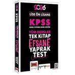 Yargı 2026 KPSS Lise Ön Lisans GK-GY Tüm Dersler Tek Kitap Efsane Çek Kopart Yaprak Test