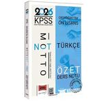Yargı 2026 Kpss Ortaöğretim Önlisans Türkçe Özet Ders Notu