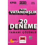 Yargı Yayınevi 2023 KPSS Vatandaşlık Tamamı Çözümlü 20 Deneme