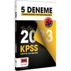 Yargı Yayınevi KPSS 2023 Eğitim Bilimleri 5 Adet Çözümlü Deneme Sınavı Mesleki Hazırlık