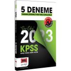 Yargı Yayınevi KPSS 2023 Genel Kültür ve Genel Yetenek 5 Deneme Sınavı Ciltsiz 208 Sayfa