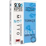 Yargı Yayınevi Yargı 2026 KPSS Ortaöğretim Ön Lisans Motto Serisi Türkçe Özet De