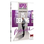 Yargı Yayınları 2025 KPSS Genel Yetenek Tamamı Çözümlü Matematik 15 Deneme Yargı Yayınları (ayraç hediyeli)