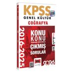 Yargı Yayınları 2026 KPSS Genel Kültür Coğrafya 2016-2026 Konu Konu Tamamı Çözümlü Çıkmış Sorular