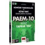 Yargı Yayınları 2026 PAEM Komiser Yardımcılığı ve Rütbe Terfi Sınavlarına Hazırlık Yıldız Yaprak Test