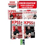 Yargı Yayınları Engin Eraydın | 2026 KPSS Coğrafya Video Ders Notları+Haritalarla Coğrafya+Soru Bankası+Deneme