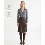 Yargıcı A Form Normal Bel Etek - Bordo - 40