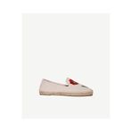 Yargıcı Çiçek Desenli Nakış İşleme Espadril