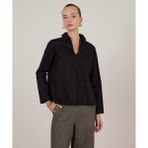 Yargıcı Gömlek Bluz - Siyah - XS