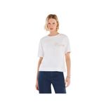 Yargıcı Nakış Detaylı Bisiklet Yaka Kısa Kollu T-shirt, M, 25YKTS9024X, Beyaz, Kadın