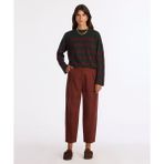Yargıcı Wide Leg Yüksek Bel Pantolon - Bordo - 38