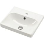 Yarı Gömme Lavabo, Beyaz, 50X44 cm