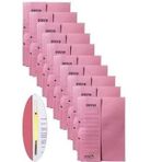 Yarım Kapak Karton Dosya, Pembe, Ofis ve Okul Kullanımı için, 10'lu Paket
