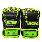Yarım Parmak Boks Eldivenleri MMA Eğitim Boks Eldiveni Thai Boks Torbası Eldivenleri Açık Spor Eldivenler Kickboks için Müsabakalar Çeneli Dövüş Sanatları Muay Thai Tekvando Doomun
