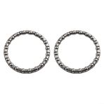 Yarış Bisikletleri İçin 2 Adet 1-1/8 İnç Kafesli Bilyalı Rulman Kulaklığı, 20 Toplu Metal Tutucu, Bisiklet Çatalı ve Çerçeve İçin 32Mm İç Çap Yedek Parçalar