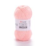 YarnArt Çiçekler Tek Renkli –%55 Pamuk,%45 Akrilik – Süper İnce Parmak Ağırlığı İpliği – 50 g (1,76 oz), 218 yds – Örgü ve Tığ İşi için İdeal – Yaz Projeleri için Yumuşak, Düz Renk Skein (1, 734)