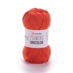 YarnArt Çiçekler Tek Renkli -%55 Pamuk,%45 Akrilik - Süper İnce Parmak Ağırlığı İpliği - 50 g (1,76 oz), 218 yds - Örgü ve Tığ İşi için İdeal - Yaz Projeleri için Yumuşak, Düz Renk Skein (1, 761)